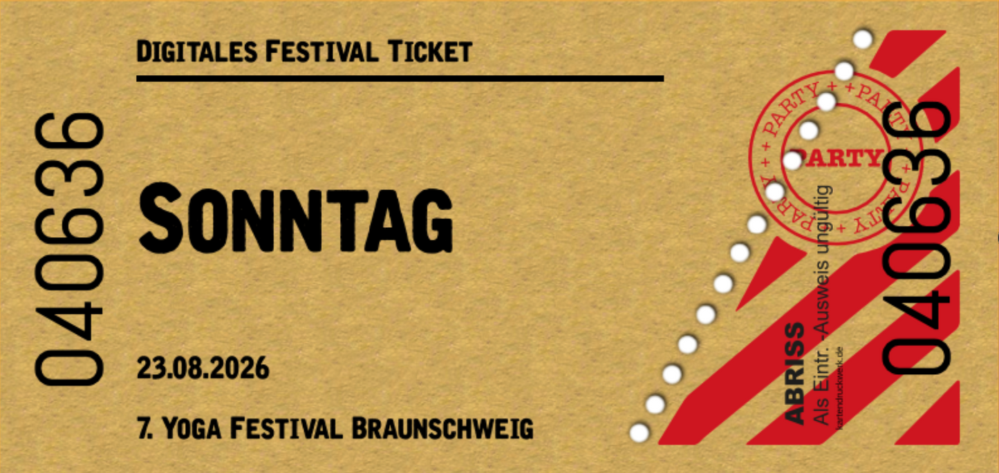 Festival Ticket Sonntag • 23.08.2026