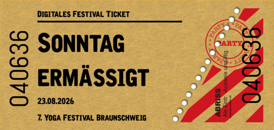 Festival Ticket Sonntag ermäßigt • 23.08.2026