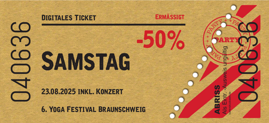 Festival inkl. Konzert • Samstag 23.08.2025 • Jugendliche & Studierende